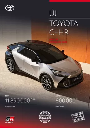 Toyota katalógus, Szolnok | Toyota C-HR Hybrid | 2025-02-24T00:00:00.000Z - 2026-02-24T00:00:00.000Z