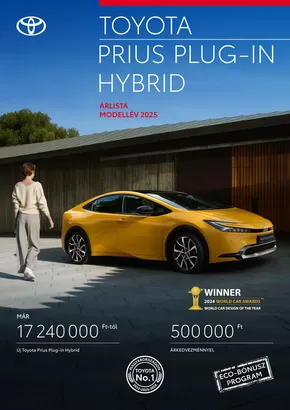 Toyota katalógus | Toyota Prius Plug-in | 2025-02-24T00:00:00.000Z - 2026-02-24T00:00:00.000Z