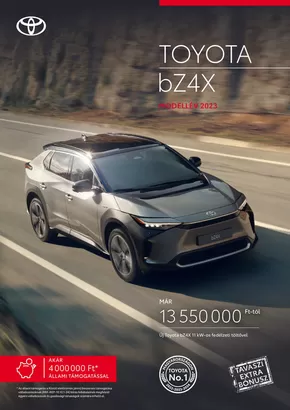 Toyota katalógus | Toyota bZ4X MY23 | 2025-02-24T00:00:00.000Z - 2026-02-24T00:00:00.000Z