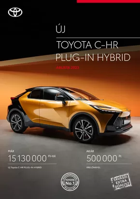 Toyota katalógus, Szolnok | ÚJ Toyota C-HR Plug-in Hybrid | 2025-03-06T00:00:00.000Z - 2026-03-06T00:00:00.000Z