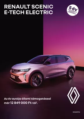 Renault katalógus, Fót | Renault scenic-etech-electric-price | 2025-03-07T00:00:00.000Z - 2026-03-07T00:00:00.000Z