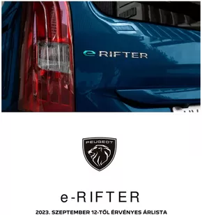 Peugeot katalógus, Szolnok | E-rifter | 2025-03-11T00:00:00.000Z - 2025-12-31T00:00:00.000Z