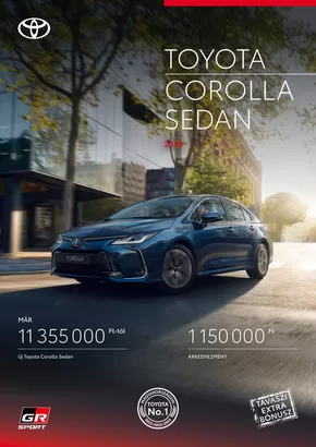 Toyota katalógus, Győr | Toyota Corolla Sedan | 2025-03-25T00:00:00.000Z - 2026-03-25T00:00:00.000Z